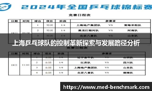上海乒乓球队的控制革新探索与发展路径分析